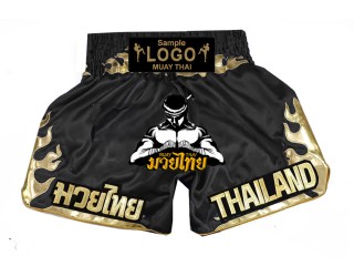 สั่งทำกางเกงมวยไทย กางเกงมวยเพิ่มโลโก้ปัก
